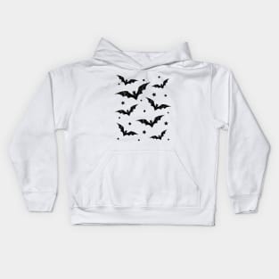 Flying Bats And Stars Kids Hoodie